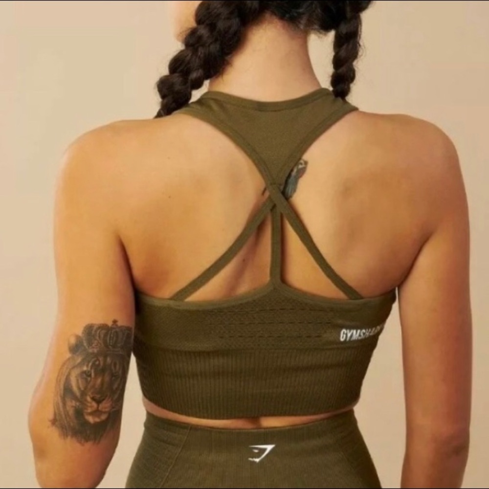 Gymshark Olive green bra